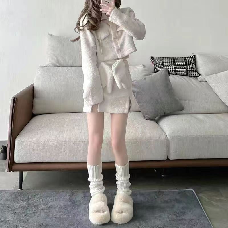 Warm Vertical Stripe Knitted Stacked Socks Japanese Style Jk Girl'S Foot Socks Ins Girls Cold-Proof All-Match Legs - Image 5